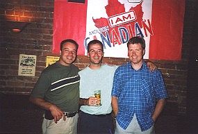 Michael, Christoph und Martin beim abrocken im Queens, Nanaimo